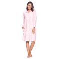 thumbnail image 3 of Casual Nights Women's Printed Zipper Front Micro Fleece Robe Duster, 3 of 5