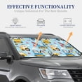 thumbnail image 4 of Naloa Building Truck 2 Piece Foldable Car Sun Shades, Car Windshield Sunshade, Front Window Sunshade for Car, Truck, SUV - Medium, 4 of 7