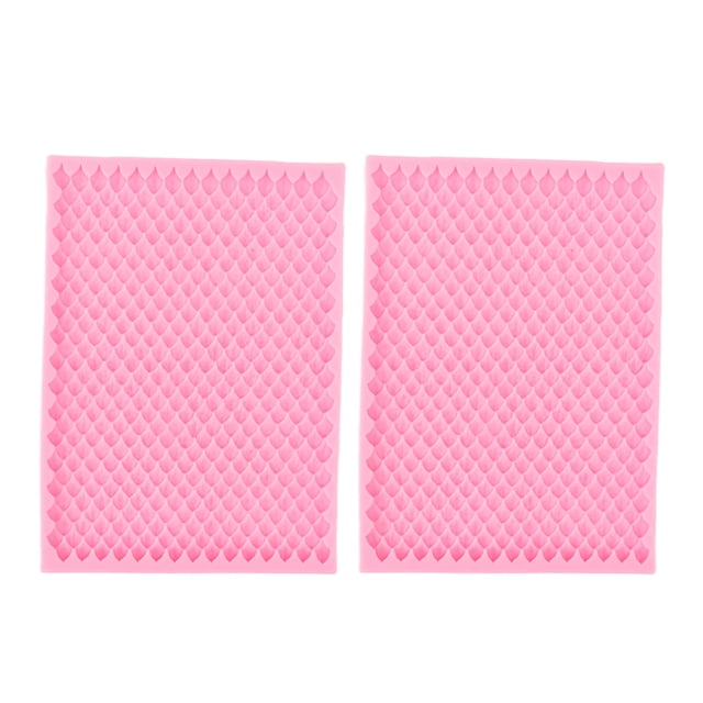 Molde de silicona para fondant, 2 piezas de molde de silicona para fondant, molde de silicona para decoración de pasteles, probado profesionalmente Jadeshay A