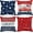 B-patriotic 11, variant on Set of 4 Patriotic Throw Pillow Covers 18x18 Velvet 4th of July Pillow Covers Memorial Day American Flag Red White Blue Cushion Covers Fourth of July Pillow Cases Home Outdoor Decorations (18)