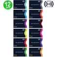 thumbnail image 2 of Set de 12 fundas de viaje con bloqueo RFID Boxiki, color azul marino, 2 of 6