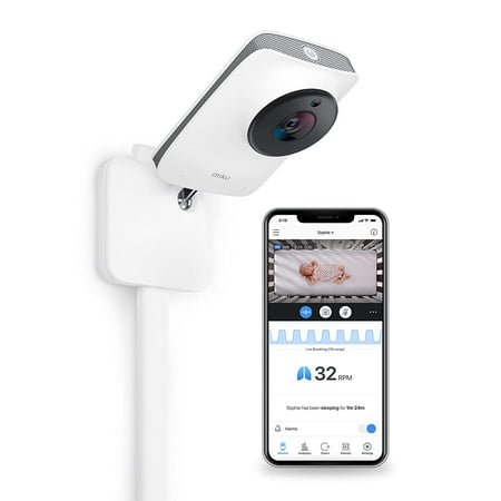 Miku Pro Smart Baby Monitor With Wall Mount
