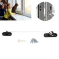 thumbnail image 4 of Child Proof Window Lock, Thickened Stainless Steel Window  Reliable Stable With Key For Office For Home Balcony, 4 of 8