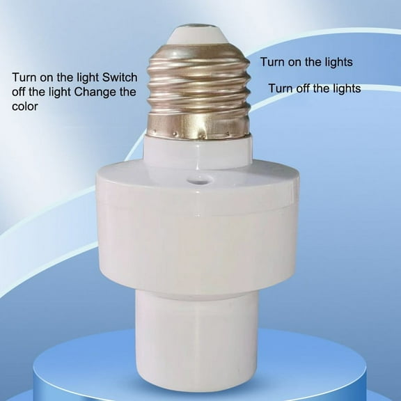 E27 Socket Smart Adapter Adjustable Lighting Compact Design Easy Installation