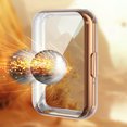 thumbnail image 6 of TECH CIRCLE for Samsung Galaxy Fit 3 Case with Screen Protector, Soft TPU Face Cover Scratch Resistant Full Protective Bumper Set Ultra-Thin Smartwatch Accessories for Men Women,Gold, 6 of 9