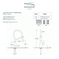 thumbnail image 3 of Transolid T3660-LS Organix Pull-Out Kitchen Faucet in Luxe Stainless, 3 of 12