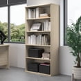 thumbnail image 7 of Studio C Tall 5 Shelf Bookcase in Natural Elm - Engineered Wood, 7 of 7