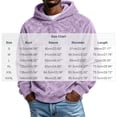 thumbnail image 3 of TKKCS Mens Fuzzy Fleece Pullover Hoodie Loose Fit Winter Warm Long Sleeve Soft Casual Hooded Sweatshirt Purple 3XL, 3 of 6