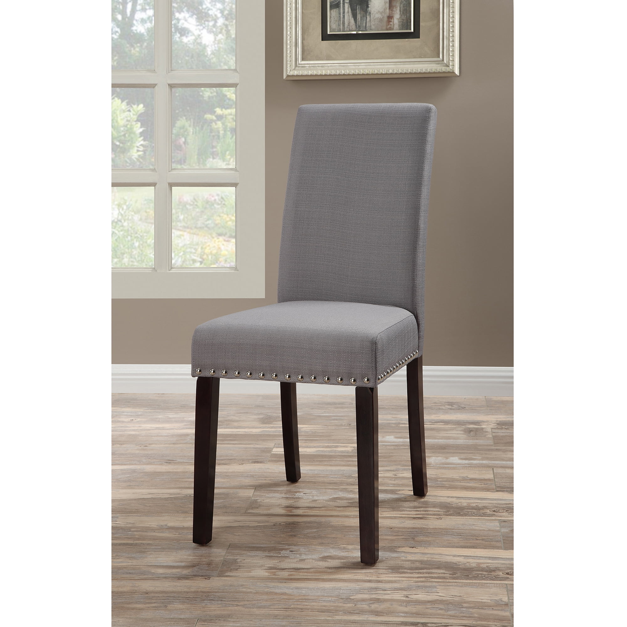 Dhi Nice Nail Head Upholstered Dining Chair 2 Pack Multiple Colors Dhi Nice Nail Head Upholstered Dining Chair 2 Pack Multiple Colors Com