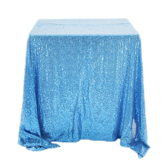 Ctnporpo Square Sequin Tablecloth 47.2"X47.2" Glitter Sequin Sequin Fabric Tablecloth Sparkling Tablecloth Cover for Birthday Wedding Party Tablecloth Cotton Tablecloth Waterproof Tablecloth