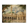 thumbnail image 3 of Designart "Religious Scene at the Prophet s Mosque I" Islamism Print on Natural Pine Wood, 3 of 5