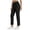 Black, variant on Womens High Waisted Golf Capris 25" Travel Casual Work Dress Pants Stretch Straight Leg Pull On 7/8 Trouser (3XL, Navy)