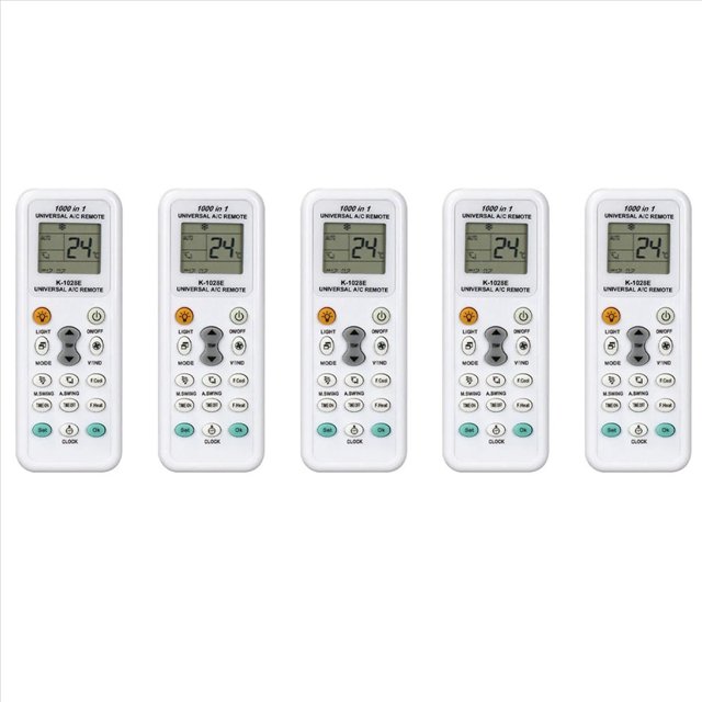 5X K1028E 1000 en 1 Control Remoto Universal Controlador LCD para Aire Acondicionado Control Remoto de Bajo Consumo de Energía