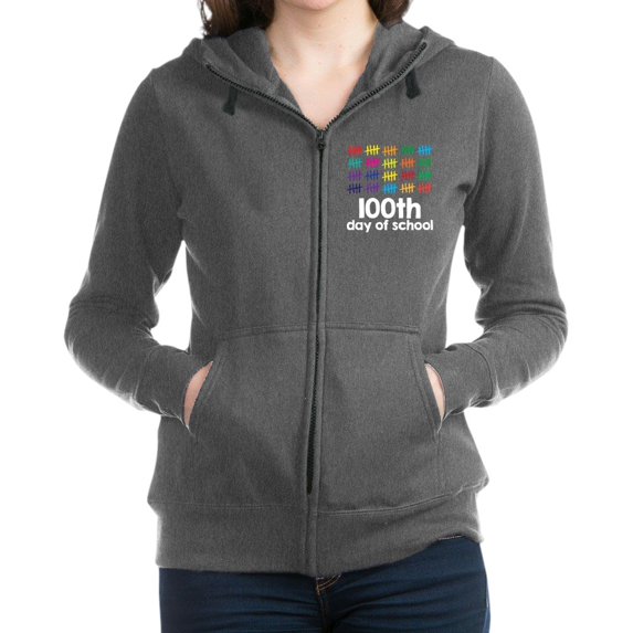 CafePress - 100Th Day Of School Sweatshirt - Women's Zip Hoodie