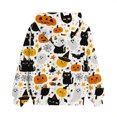 thumbnail image 5 of EnJoCho Girls Pullover Sweatshirt - Halloween Ghos𝗍 Pumpkin Print Hoodie for Toddler Girl Little Girls Teen Girls, Long Sleeve Casual Hooded Top for Fall Winter School Holiday Outfit, 5 of 5