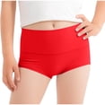 thumbnail image 2 of zbxnLI Cotton Underwear for Womens Seamless Midi Waist Boxer Briefs Comfy Breathable Stretchy Ladies Boyshorts, 2 of 6