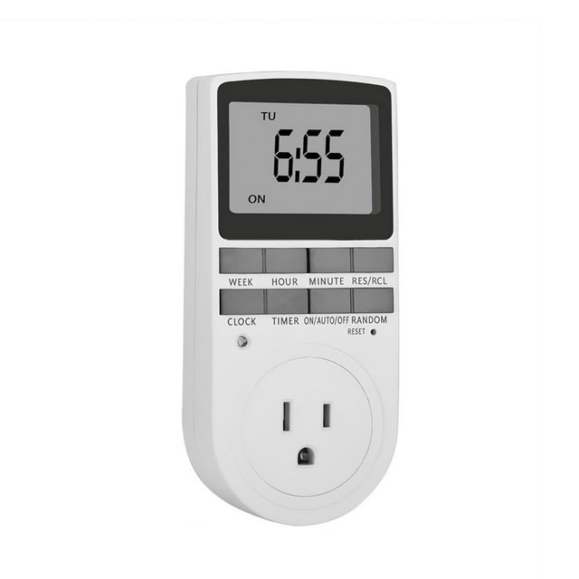 Power Socket Timer Switch Digital Timer Socket Programmable Plug Socket Timer for Plant Light Oven