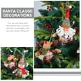 thumbnail image 5 of FUTUREORYY 3Pcs Christmas Dolls Traditional Assorted Color Hanging Snowman Ornaments For Festive Decoration 15x11x25in, 5 of 8