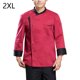thumbnail image 2 of Chaqueta de chef unisex-adulto manga larga de manga larga tela de algodón de bolsillo para hombre chaqueta de trabajo para el otoño e invierno Restaurante Hotel Red XXL Advancent LF000335-14, 2 of 7
