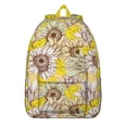 thumbnail image 1 of Rustic Floral Sunflower Backpack - Farmhouse Waterproof School Bag, Retro Watercolor Design with Inspirational Quote, 1 of 5