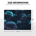 thumbnail image 4 of Bingfone Ice blue light spot jellyfish ,18" x 24"Dish Drying Mat for Kitchen Counter,Ultra Absorbent Microfiber, 4 of 7