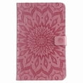thumbnail image 2 of Galaxy Tab A 8.0 2018 Case, Dteck Slim Fit Embossed Flower Pattern PU Leather Folio Stand Case with Card Holders Cover for Samsung Galaxy Tab A 8 inch 2018 Release SM-T387 Tablet, Pink, 2 of 7