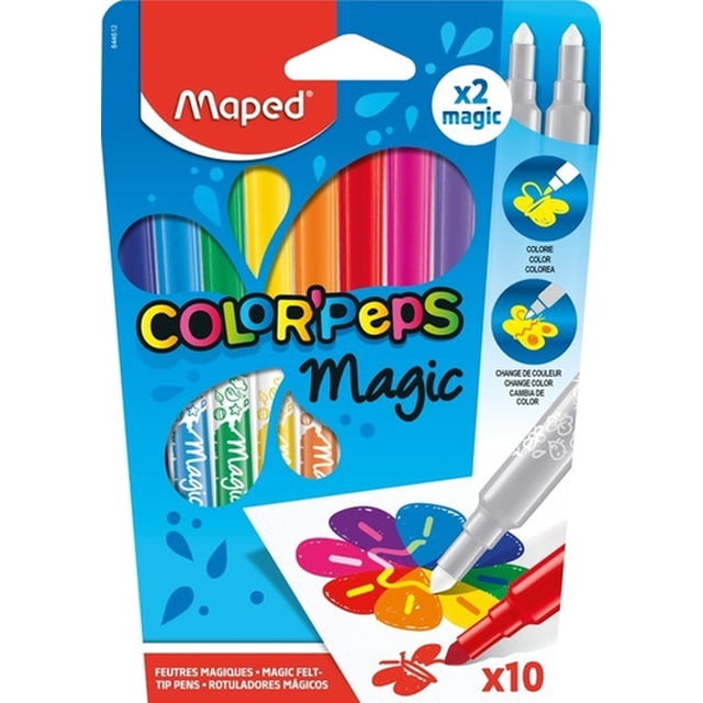 10 Plumones Color'peps Magic Cambian De Color Marca Maped AleJaz ECM55