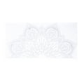 thumbnail image 1 of GAXIRE 1 pieza de 42 x 82 cm, pegatinas de pared con diseño de mandala floral para dormitorio y sala de estar, calcomanía extraíble (blanca), 1 of 6