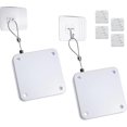 thumbnail image 1 of XYCCA 800g Set of 2 Punch-Free Automatic Sensor Door Closer, Multifunctional Drawstring Auto Door Closer for Residential Commercial Bedroom Room Storm (2 Pcs White)-1277, 1 of 5