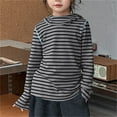 thumbnail image 4 of Ugoldhm Kid & Teen Girls Striped Lightweight Hoodie - Long Sleeve Pullover Sweatshirt(2-16 Years), 4 of 6