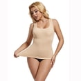 thumbnail image 2 of SWSMCLT Women's Tummy Control Shapewear Tank Tops Casual Pull On Slimming Body Shaper Trainer Light Body Shaper Basic Nude 4, 2 of 5