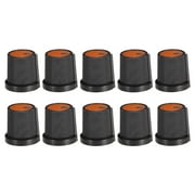 10 Pcs 6mm Shaft Hole Knob for Speaker Effect Pedal Amplifier Potentiometer Knob Black Orange