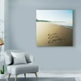thumbnail image 3 of Trademark Fine Art 'Beach Writing Live Love Laugh' Canvas Art by Tom Quartermaine, 3 of 3