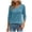 Light Blue, variant on COMVALUE 3/4 Length Sleeve Womens Tops Dressy Casual Blouses for Women 2026 Trendy V Neck T Shirts Summer Clothes Grey for Size XXL