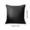 thumbnail image 2 of Pillow Case with Insert - Summer Soft Cushion for Living Room, Bedroom & Outdoor, Durable Home Decor Pillow, Perfect 2026, Valentine's Day & Easter Sofa & Bed Festive Accent, 17.7*17.7in, Black, 2 of 6