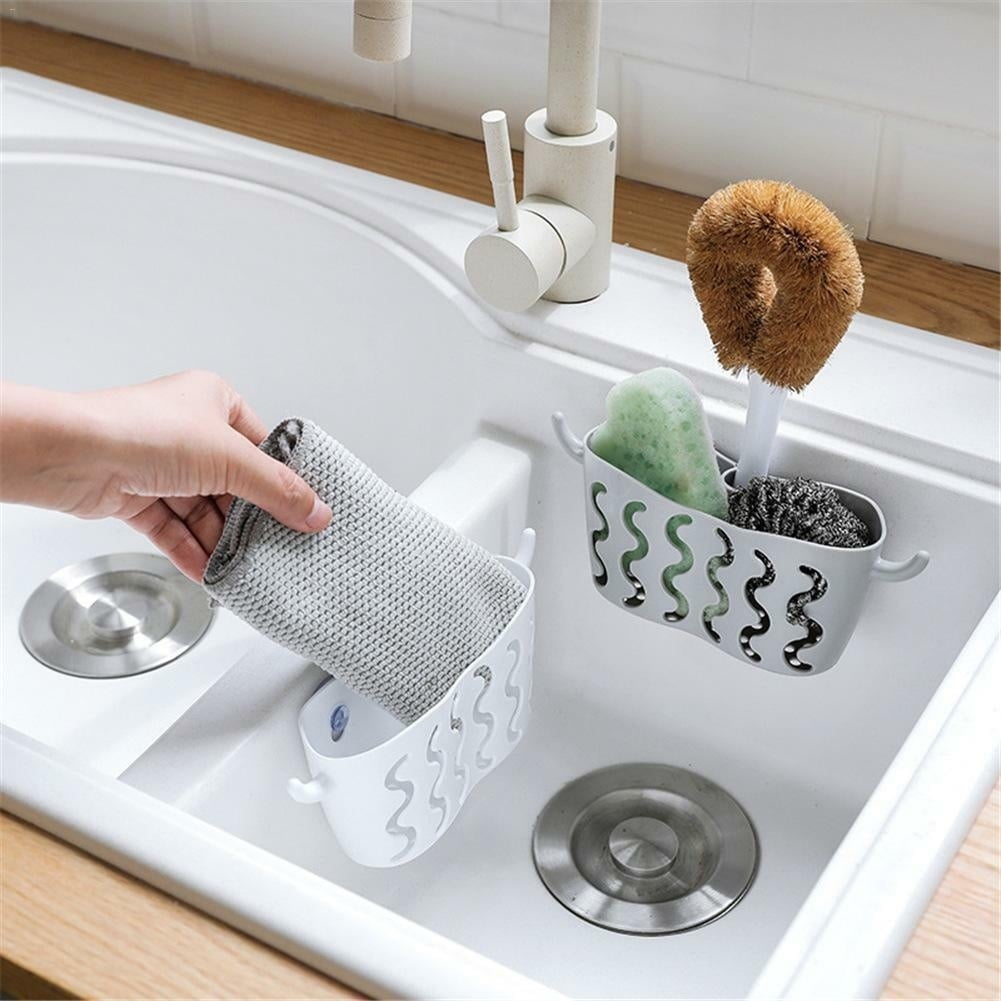 Kitchen Sink Caddy Sponge Holder Storage Organizer Soap Drainer Rack Strainer Walmart