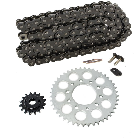 Max Motosports Black Drive Chain & Sprockets Kit for Honda Shadow 600 VT600C VLX 1989-2007