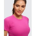 thumbnail image 4 of CRZ YOGA Seamless Workout Tops for Women Short Sleeve Athletic Tees Breathable, 4 of 6