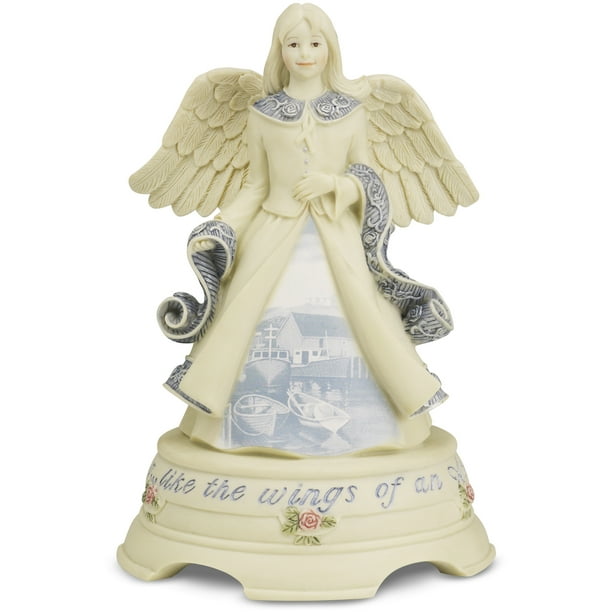 Sarah's Angels Musical Angel Figurine with Painted Scene 6" Walmart