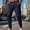 Navy(New), variant on PNTUTB Fashion Men's Casual Solid Color Elastic Waist Drawstring Athletic Outdoor Work Pants with Multiple Pockets