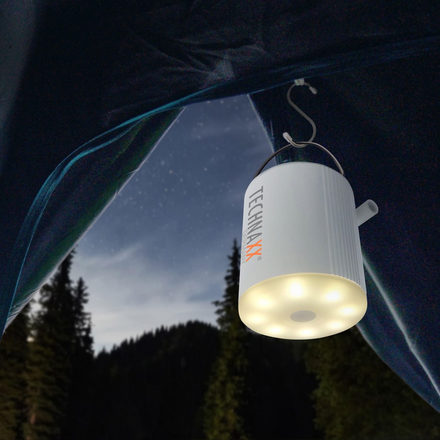 Mini pompe à air sur batterie Technaxx TX-261 - Blanc