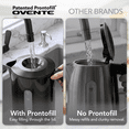 thumbnail image 4 of OVENTE 1.8L Electric Kettle with 1500W Fast Boiling Heater, Black KP413B | Best For Coffee or Tea, BPA-Free, Easy-Fill Lid, Water Level Window, Auto Shut-Off & Boil-Dry Protection, Removable Filter, 4 of 8