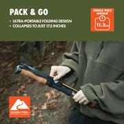 Ozark Trail Aluminum Folding Quick Lock Trekking Poles with Cork Grip, 2 Count
