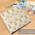 thumbnail image 4 of FORMRS 3 Ring Photo Album 4"x6" Self Adhesive Large Capacity PU Leather Cover, Pastel Green Geometric, 4 of 8