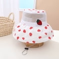thumbnail image 1 of Bucket Hats Children Fisherman Hat Spring And Summer New Pattern Sunshade Hat Mesh Hat Breathable And Comfortable Adjustable Belt Cute Fruit Pattern Sunscreen Hat Bucket Hats, 1 of 4