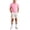 Pink#back to school outfit#18, variant on oelaio Boy Girl Golf Outfit 3 Piece Sweatsuits Short Sleeve Polos Shirt Elastic High Waist Shorts Sets with Socks Teens Sports Clothing Set Yellow 3-4 Years