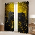 thumbnail image 2 of Manfei Boys Girls Video Game Black Out Curtains,Abstract Gamepads Curtains Pack of 2 (42x63 Each),Gothic Spider Web Bedroom Curtains,Luxury Bedroom Decor, 2 of 6
