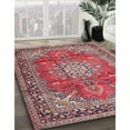 thumbnail image 3 of Ahgly Company Machine Washable Indoor Rectangle Traditional Fire Brick Red Area Rugs, 3' x 5', 3 of 7