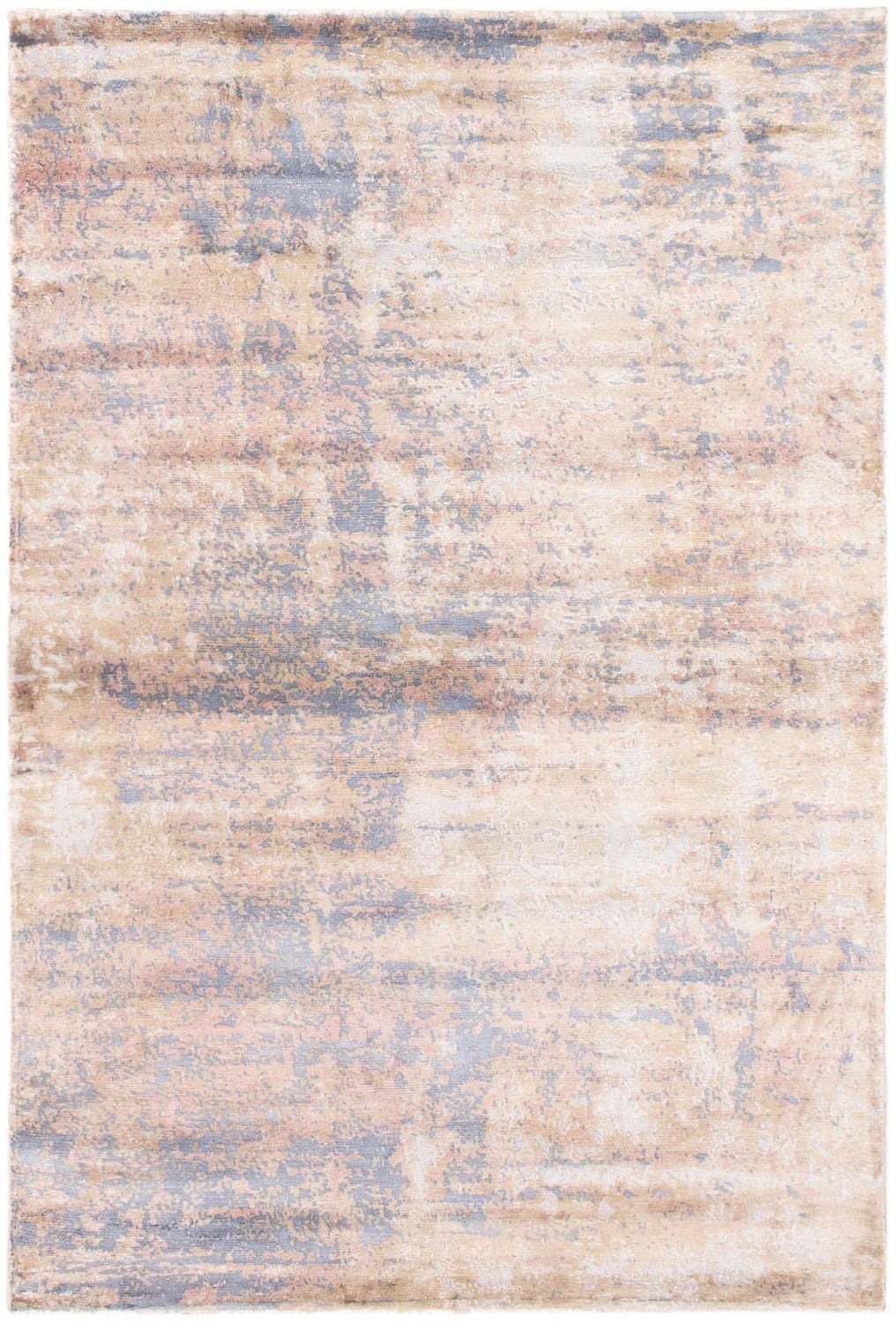 ECARPETGALLERY 5'0" x 7'6" Transitional Galleria Hand-knotted Area Rug for Living Room, Dining Room and Bedroom in Grey