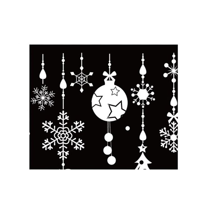 relayinert Christmas Angel Shopwindow Sticker Christmas Decoration Living Room Windows Room Wall Sticker